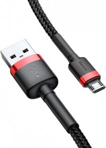 Кабель Baseus Cafule AM / Micro USB 0.5m Black-Red