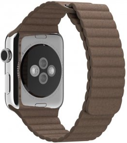 Ремінець HiC for Apple Watch 42/44mm - Leather Loop Band Dark Brown