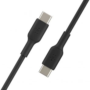 Кабель USB Type-C (CM/CM) 1м, Belkin PVC, Black