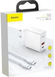  Зарядний пристрій Baseus Speed PPS Quick Charger White (TZCAFS-A02)
