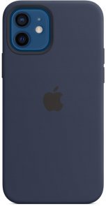 Чохол Apple for iPhone 12/12 Pro - Silicone Case with MagSafe Deep Navy (MHL43)