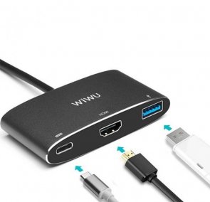 USB-хаб WIWU Alpha C2H Gray