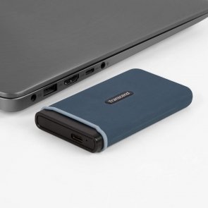 Зовнішній твердотільний накопичувач Transcend ESD370C 500GB Navy Blue (TS500GESD370C)