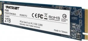 Фото: SSD-накопичувач Patriot P300 2280 PCIe 3.0 x4 NVMe 2TB (P300P2TBM28) № 3 | KTC