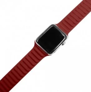 Фото: Ремінець HiC for Apple Watch 41/40/38mm - New Leather Link Red (LLNK3840RD) № 3 | KTC