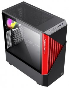 Корпус Gamemax Contac COC BG Black/Red with window (Contac COC BR)