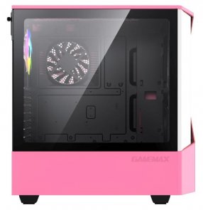 Корпус Gamemax Contac COC Pink/White with window (Contac COC PW)