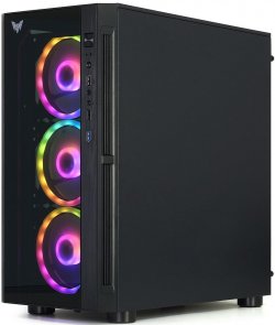 Корпус Crown CMC-GS40RGB2 Black with window (CMC-GS40RGB2 (No PSU))