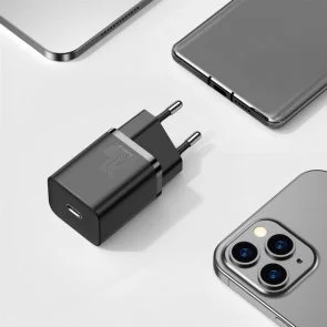 Фото: Зарядний пристрій Baseus Super Si Quick Charger PD 20W Black (CCSUP-B01) № 8 | KTC