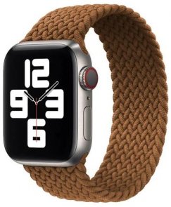 HiC for Apple Watch 41/40/38mm - Braided Solo Loop Brown - Size M