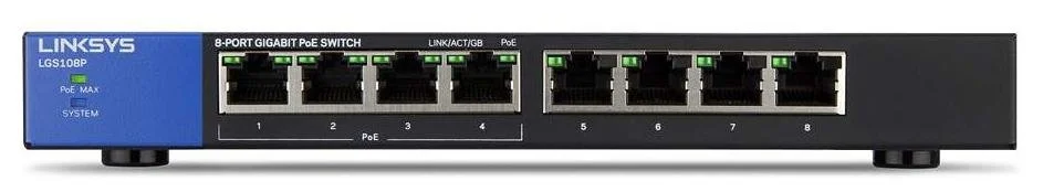 Фото: Комутатор LinkSys LGS108P (LGS108P-EU) № 2 | KTC