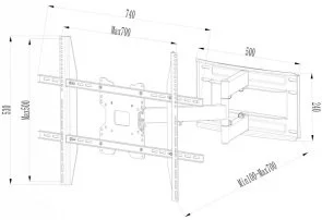 Фото: Кронштейн CHARMOUNT CT-WPLB-T802 № 2 | KTC