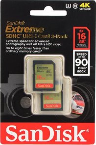 Карта пам'яті SanDisk Extreme SDHC 16GB (SDSDXNE-016G-GNCI2)