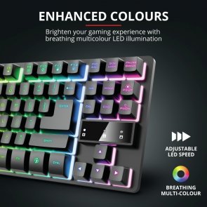 Клавіатура Trust GXT 833 Thado TKL Illuminated RU USB (23724)