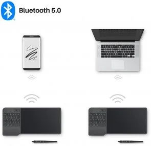 Фото: Графічний планшет Huion Inspiroy Keydial KD200 № 5 | KTC