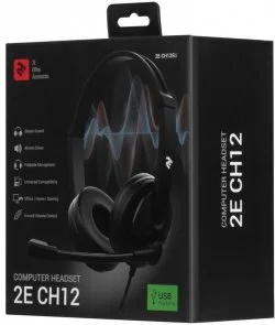 Фото: Гарнітура 2E CH12 USB Black (2E-CH12SU) № 5 | KTC