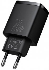 Зарядний пристрій Baseus Compact Quick Charger 20W EU Black (CCXJ-B01)