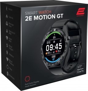 Смарт годинник 2E Motion GT 46mm Black/Silver (2E-CWW20BKSL)