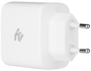 Зарядний пристрій 2E Wall Charger GaN 65W White (2E-WC3USB65W-W)