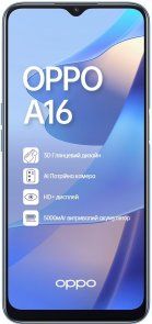 Смартфон OPPO A16 3/32GB Pearl Blue