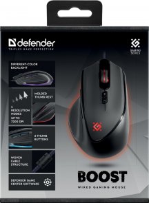 Миша Defender Boost GM-708L USB Black (52708)