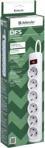 Фото: Мережевий фільтр Defender DFS 153 6/3m White (99490) № 4 | KTC