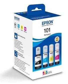 Комплект чорнил Epson EcoTank 101 (B/C/M/Y) Multi Pack (C13T03V64A )