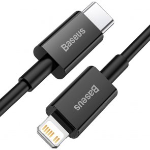 Кабель Baseus Superior Series Fast Charging PD 20W Type-C / Lightning 1m Black (CATLYS-A01)