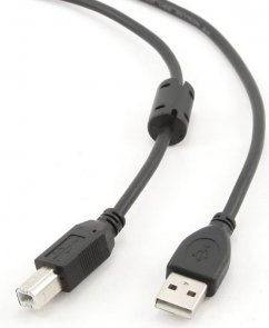 Кабель Cablexpert AM / BM 1.5m Black (CCFB-USB2-AMBM-1.5M)