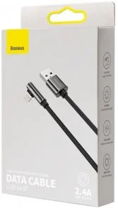 Фото: Кабель Baseus Legend Series Elbow AM / Lightning 2m Black (CALCS-A01) № 7 | KTC