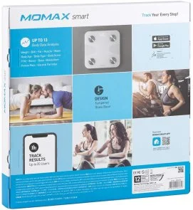 Фото: Смарт ваги Momax Lite Tracker IoT Body Scale White (EW2SW) № 6 | KTC