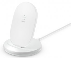 Зарядний пристрій Belkin Stand Wireless Charging Qi 15W White (WIB002VFWH)