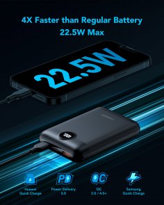 Батарея універсальна Veger S20 mini 20000mAh Black (S20 Black)