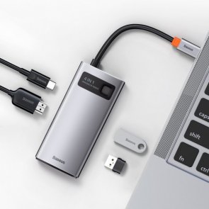 USB-хаб 17PiN Metal Gleam Series 4in1 Space Gray (CAHUB-CY0G)