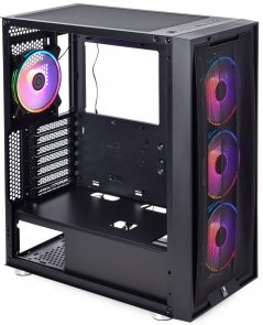 Корпус QUBE Galaxy RGB Black with window (GALAXY_FCNU3)