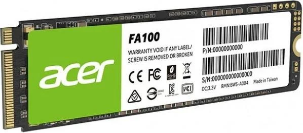Фото: SSD-накопичувач Acer FA100 2280 PCIe 3.0 x4 256GB (BL.9BWWA.118) № 2 | KTC