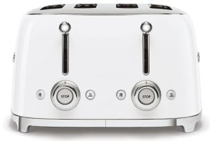 Тостер Smeg Retro Style White (TSF03WHEU)