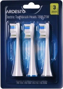 Фото: Насадка для зубної щітки Ardesto TBH-21W 3pcs № 4 | KTC