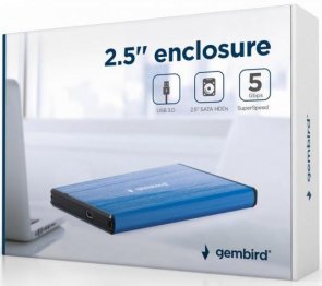 Кишеня зовнішня Gembird EE2-U3S-3-DB Dark Blue