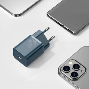 Фото: Зарядний пристрій Baseus Super Si Quick Charger PD 20W Blue (CCSUP-B03) № 9 | KTC
