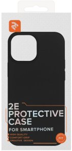 Чохол 2E for Apple iPhone 13 Mini - Basic Liquid Silicone Black (2E-IPH-13MN-OCLS-BK)