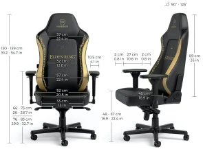 Фото: Крісло Noblechairs Hero Elden Ring Edition Black/Gold (NBL-HRO-PU-ERE) № 10 | KTC