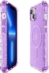 Чохол iTSkins for iPhone 14 Plus SUPREME R SPARK with MagSafe Spark Light Purple (AP4R-MGSPA-SPLP)
