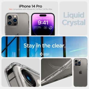 Чохол Spigen for Apple iPhone 14 Pro - Liquid Crystal Crystal Clear (ACS04953)