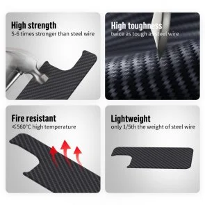 Фото: Чохол Blueo for iPhone 14 Pro Max - Armor Aramid Fiber Anti-Drop Case Black № 9 | KTC
