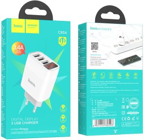 Зарядний пристрій Hoco C93A Easy Charge White (C93A_White)