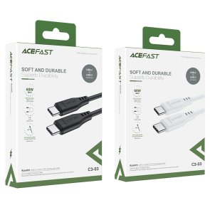 Кабель Acefast C3-03 60W Type-C / Type-C 1.2m Black (AFC3-03B)