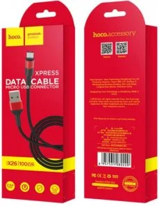 Фото: Кабель Hoco X26 Xpress AM / Type-C 1m Black/Red № 2 | KTC