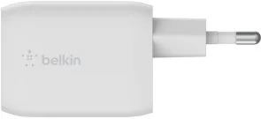 Фото: Зарядний пристрій Belkin Home Charger 65W GaN White with Type-C/Type-C (WCH013VF2MWH-B6) № 4 | KTC