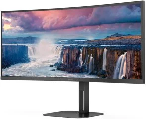 Фото: Монітор AOC CU34V5C/BK Black - 34" VA / 3440x1440 / 100 Гц / AMD FreeSync / HAS № 3 | KTC
